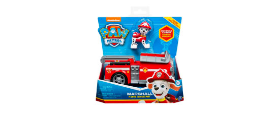 Vehiculo de bomberos de Marshall Paw Patrol, incluye a Marshall el dálmata 